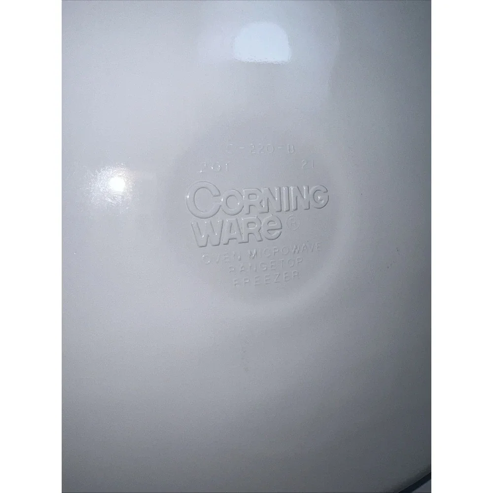 Corning Ware Casserole Dish Oval  2L Classic Elegance C-220-B Floral Yellow Dots